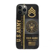 US Army Phone Case, Gifts For Army Veteran, Gifts For Veterans Day, Father's Day VPVC501101