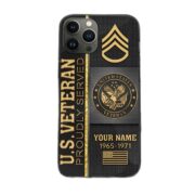 US Veteran Phone Case, Gifts For US Veteran, Gifts For Veterans Day, Father's Day VPVC501107