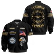 Premium Personalized US Submarines Veteran Bomber Jacket BPVC030110