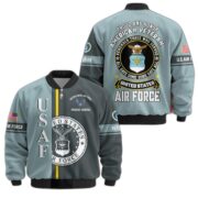 Premium Proudly Served US Veterans Bomber Jacket APHN271211, Gifts For US Veterans, Gifts On Father's Day, Veterans Day. - Image 26