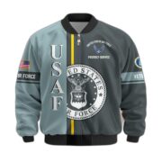 Premium Proudly Served US Veterans Bomber Jacket APHN271211, Gifts For US Veterans, Gifts On Father's Day, Veterans Day. - Image 27
