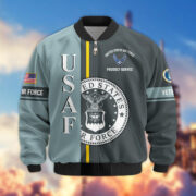 Premium Proudly Served US Veterans Bomber Jacket APHN271211, Gifts For US Veterans, Gifts On Father's Day, Veterans Day. - Image 27