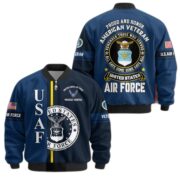 Premium Proudly Served US Veterans Bomber Jacket APHN271211, Gifts For US Veterans, Gifts On Father's Day, Veterans Day. - Image 29