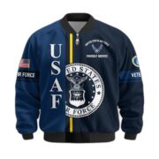 Premium Proudly Served US Veterans Bomber Jacket APHN271211, Gifts For US Veterans, Gifts On Father's Day, Veterans Day. - Image 30