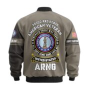 Premium Proudly Served US Veterans Bomber Jacket APHN271211, Gifts For US Veterans, Gifts On Father's Day, Veterans Day. - Image 13