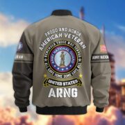 Premium Proudly Served US Veterans Bomber Jacket APHN271211, Gifts For US Veterans, Gifts On Father's Day, Veterans Day. - Image 13