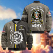Premium Proudly Served US Veterans Bomber Jacket APHN271211, Gifts For US Veterans, Gifts On Father's Day, Veterans Day. - Image 5