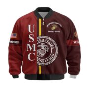 Premium Proudly Served US Veterans Bomber Jacket APHN271211, Gifts For US Veterans, Gifts On Father's Day, Veterans Day. - Image 21