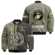 Premium Proudly Served US Veterans Bomber Jacket APHN271211, Gifts For US Veterans, Gifts On Father's Day, Veterans Day. - Image 23
