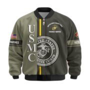 Premium Proudly Served US Veterans Bomber Jacket APHN271211, Gifts For US Veterans, Gifts On Father's Day, Veterans Day. - Image 24