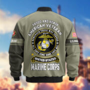 Premium Proudly Served US Veterans Bomber Jacket APHN271211, Gifts For US Veterans, Gifts On Father's Day, Veterans Day. - Image 25