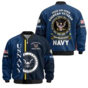 Premium Proudly Served US Veterans Bomber Jacket APHN271211, Gifts For US Veterans, Gifts On Father's Day, Veterans Day. - Image 14