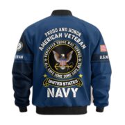 Premium Proudly Served US Veterans Bomber Jacket APHN271211, Gifts For US Veterans, Gifts On Father's Day, Veterans Day. - Image 16