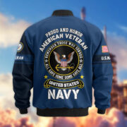 Premium Proudly Served US Veterans Bomber Jacket APHN271211, Gifts For US Veterans, Gifts On Father's Day, Veterans Day. - Image 16