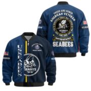 Premium Proudly Served US Veterans Bomber Jacket APHN271211, Gifts For US Veterans, Gifts On Father's Day, Veterans Day. - Image 17