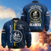 Premium Proudly Served US Veterans Bomber Jacket APHN271211, Gifts For US Veterans, Gifts On Father's Day, Veterans Day. - Image 17