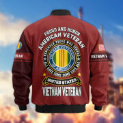 Premium Proudly Served US Veterans Bomber Jacket APHN271211, Gifts For US Veterans, Gifts On Father's Day, Veterans Day. - Image 40