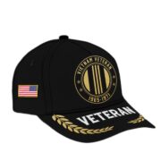 Premium Custom Name, Rank, Vietnam Veteran Embroidered Cap VPVC301406, Hat for Vietnam Veteran, Gifts for Father's Day, Veterans Day - Image 2