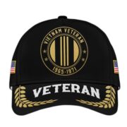 Premium Custom Name, Rank, Vietnam Veteran Embroidered Cap VPVC301406, Hat for Vietnam Veteran, Gifts for Father's Day, Veterans Day