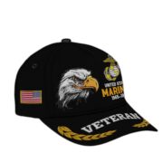 Premium Custom Name, Rank, USMC Embroidered Cap VPVC301603, Hat for Marine Veteran, Gifts for Father's Day, Veterans Day - Image 2