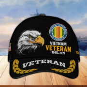 Premium Custom Name, Rank, Vietnam Veteran Embroidered Cap VPVC301606, Hat for Vietnam Veteran, Gifts for Father's Day, Veterans Day