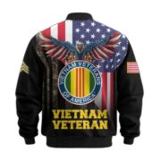Premium Custom Vietnam Veteran Bomber Jacket VPVC801706, Jacket For Vietnam Veteran, For Father's Day, Armed Force Day, Independence Day, Veterans Day. - Image 3