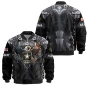 Premium US Veterans Bomber Jacket BPHN140113, Gifts For US Veterans, Gifts On Father's Day, Armed Force Day, Independence Day, Veterans Day. - Image 2