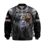 Premium US Veterans Bomber Jacket BPHN140113, Gifts For US Veterans, Gifts On Father's Day, Armed Force Day, Independence Day, Veterans Day. - Image 12