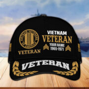Premium Custom Name, Rank, Year Vietnam Veteran Embroidered Cap VPVC301806, Cap for Vietnam Veteran, Gifts For Dad, Gifts On Father's Day, Independence Day, Veterans Day.