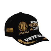 Premium Custom Name, Rank, Year Vietnam Veteran Embroidered Cap VPVC301806, Cap for Vietnam Veteran, Gifts For Dad, Gifts On Father's Day, Independence Day, Veterans Day. - Image 2