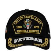 Premium Custom Name, Rank, Year US Army Embroidered Cap VPVC301901, Cap for Army Veteran, Gifts For Dad, Gifts On Father's Day, Independence Day, Veterans Day.