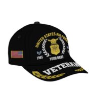 Premium Custom Name, Rank, Year USAF Embroidered Cap VPVC302404, Cap for Air Force Veteran, Gifts For Dad, Gifts On Father's Day, Independence Day, Veterans Day. - Image 2
