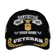 Premium Custom USAF Embroidered Cap VPVC302204, Cap for Air Force Veteran, Gifts For Dad, Gifts On Father's Day, Independence Day, Veterans Day.