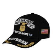 Premium Custom USAF Embroidered Cap VPVC302204, Cap for Air Force Veteran, Gifts For Dad, Gifts On Father's Day, Independence Day, Veterans Day. - Image 3