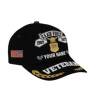 Premium Custom USAF Embroidered Cap VPVC302204, Cap for Air Force Veteran, Gifts For Dad, Gifts On Father's Day, Independence Day, Veterans Day. - Image 2