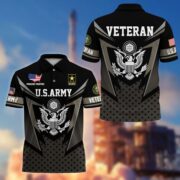 Premium US Veterans Polo Shirt BPHN110211, Gifts For US Veterans, Gifts On Father's Day, Independence Day, Armed Forces Day, Veterans Day. - Image 4