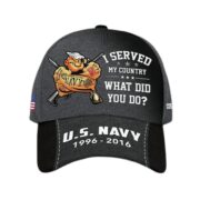 US Navy Custom Cap VPVC007002, Gifts For Navy Veteran, Best Gifts On Father's Day, Armed Forces Day, Independence Day, Veterans Day.