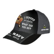 US Navy Custom Cap VPVC007002, Gifts For Navy Veteran, Best Gifts On Father's Day, Armed Forces Day, Independence Day, Veterans Day. - Image 3