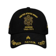 Premium Custom Name, Rank, Year, US Army Cap VPVC007101, Gifts For Army Veteran, Gifts For Dad, For Husband, Best Gifts On Father's Day, Independence Day, Veterans Day.