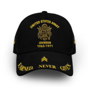 Premium Custom Name, Rank, Year, US Army Cap VPVC007101, Gifts For Army Veteran, Gifts For Dad, For Husband, Best Gifts On Father's Day, Independence Day, Veterans Day.
