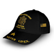 Premium Custom Name, Rank, Year, US Army Cap VPVC007101, Gifts For Army Veteran, Gifts For Dad, For Husband, Best Gifts On Father's Day, Independence Day, Veterans Day. - Image 3