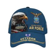 Premium USAF Cap VPVC007704, Custom Name, Rank, Year, Gifts For Air Force Veteran, Best Gifts On Father's Day, Armed Forces Day, Independence Day, Veterans Day.