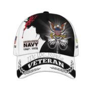 US Navy Custom Cap VPVC008302, Gifts For Navy Veteran, Best Gifts On Father's Day, Armed Forces Day, Independence Day, Veterans Day.
