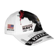 US Navy Custom Cap VPVC008302, Gifts For Navy Veteran, Best Gifts On Father's Day, Armed Forces Day, Independence Day, Veterans Day. - Image 2