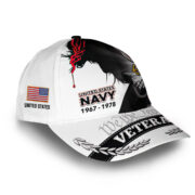 US Navy Custom Cap VPVC008302, Gifts For Navy Veteran, Best Gifts On Father's Day, Armed Forces Day, Independence Day, Veterans Day. - Image 2