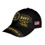 Premium US Navy Cap VPVC008602, Custom Name, Rank, Year, Gifts For Navy Veteran, Best Gifts On Father's Day, Armed Forces Day, Independence Day, Veterans Day. - Image 3