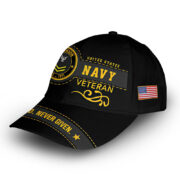 Premium US Navy Cap VPVC008602, Custom Name, Rank, Year, Gifts For Navy Veteran, Best Gifts On Father's Day, Armed Forces Day, Independence Day, Veterans Day. - Image 3