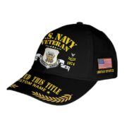 Unique Custom Name, Rank, Year, US Navy Cap VPVC009002, Gifts For Navy Veteran, Gifts For Dad, For Husband, Best Gifts On Father's Day, Independence Day, Veterans Day. - Image 3