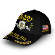 Unique Custom Name, Rank, Year, US Navy Cap VPVC009002, Gifts For Navy Veteran, Gifts For Dad, For Husband, Best Gifts On Father's Day, Independence Day, Veterans Day. - Image 3