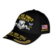 Unique Custom Name, Rank, Year, USAF Cap VPVC009004, Gifts For Air Force Veteran, Gifts For Dad, For Husband, Best Gifts On Father's Day, Independence Day, Veterans Day. - Image 3